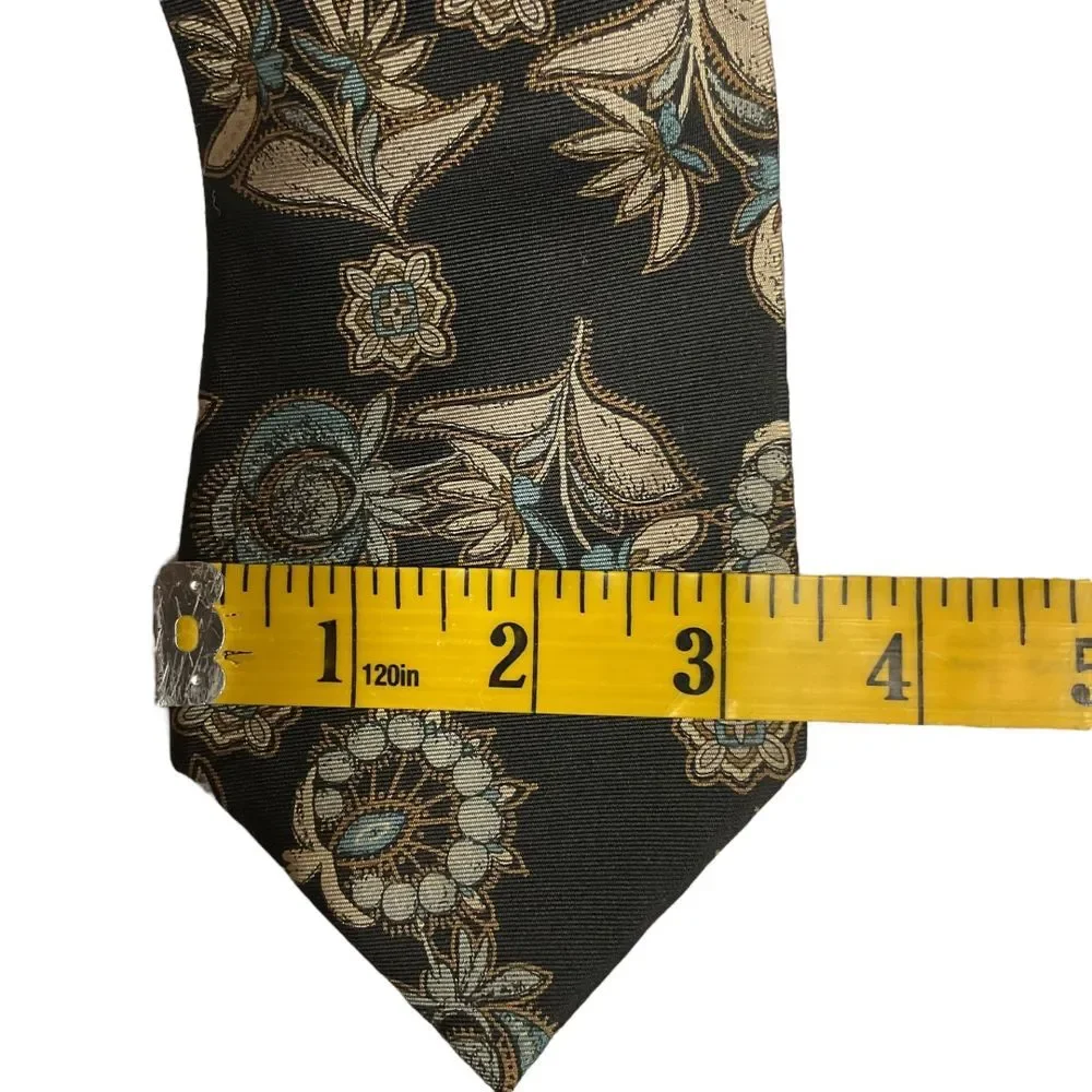 Pinnacle Men's Pure Silk Floral‎ Print Necktie Formal Business